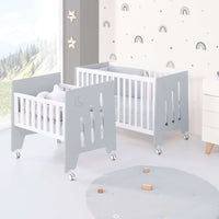Culla 60x80 cm e lettino 60x120 cm (7in1) grigio · Omni Tre Grey