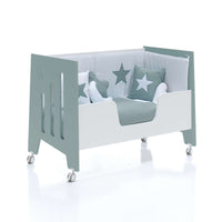 Lettino co-sleeping 60x120 cm (5in1) verde eucalipto · Omni Due Eucalyptus