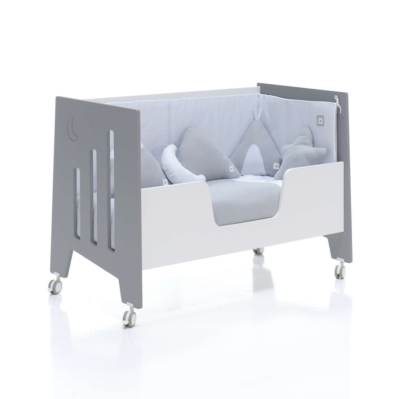Lettino co-sleeping 60x120 cm (5in1) bianco/antracite · Omni Due Antracita