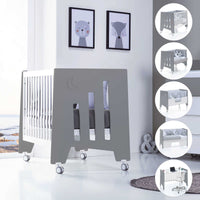 Lettino co-sleeping 60x120 cm (5in1) bianco/antracite · Omni Due Antracita