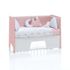 Lettino co-sleeping 60x120 cm (5in1) rosa/bianco · Omni Due Quarzo