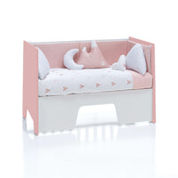 Lettino co-sleeping 60x120 cm (5in1) rosa/bianco · Omni Due Quarzo