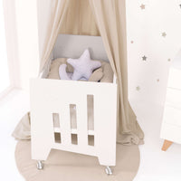 Culla co-sleeping (5in1) con ruote 60x80 cm bianco · Omni Uno White