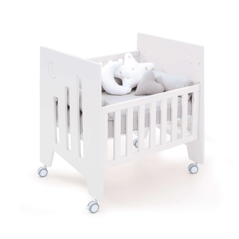 Culla co-sleeping (5in1) con ruote 60x80 cm bianco · Omni Uno White