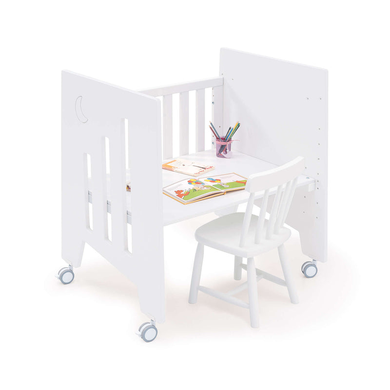 Culla co-sleeping (5in1) con ruote 60x80 cm bianco · Omni Uno White