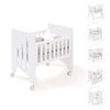 Culla co-sleeping (5in1) con ruote 60x80 cm bianco · Omni Uno White