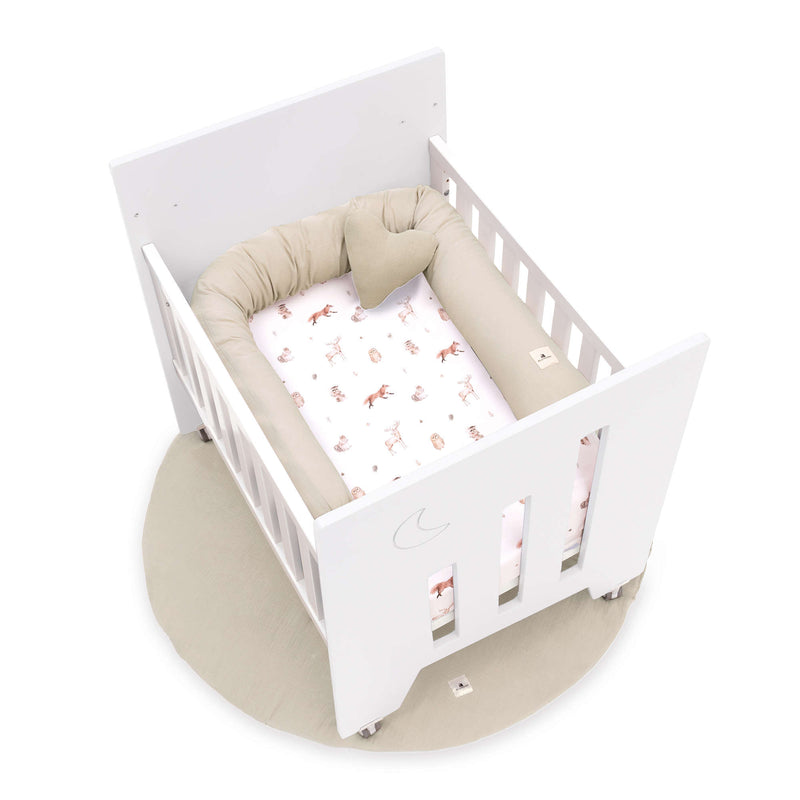 Culla co-sleeping (5in1) con ruote 60x80 cm bianco · Omni Uno White