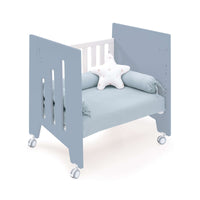 Culla co-sleeping (5in1) con ruote 60x80 cm blu · Omni Uno Blue denim