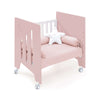 Culla co-sleeping (5in1) con ruote 60x80 cm rosa chiaro · Omni Uno Flamingo