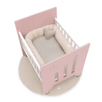 Culla co-sleeping (5in1) con ruote 60x80 cm rosa chiaro · Omni Uno Flamingo