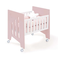 Culla co-sleeping (5in1) con ruote 60x80 cm rosa chiaro · Omni Uno Flamingo