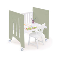 Culla 60x80 cm e lettino 60x120 cm (7in1) verde-oliva · Omni Tre Erba
