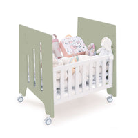 Culla 60x80 cm e lettino 60x120 cm (7in1) verde-oliva · Omni Tre Erba