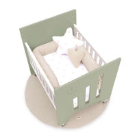 Culla co-sleeping (5in1) con ruote 60x80 cm verde-oliva · Omni Uno Erba
