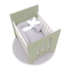 Culla co-sleeping (5in1) con ruote 60x80 cm verde-oliva · Omni Uno Erba