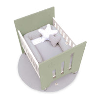 Culla co-sleeping (5in1) con ruote 60x80 cm verde-oliva · Omni Uno Erba