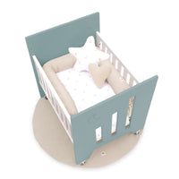 Culla co-sleeping (5in1) con ruote 60x80 cm verde eucalipto · Omni Uno Eucalyptus