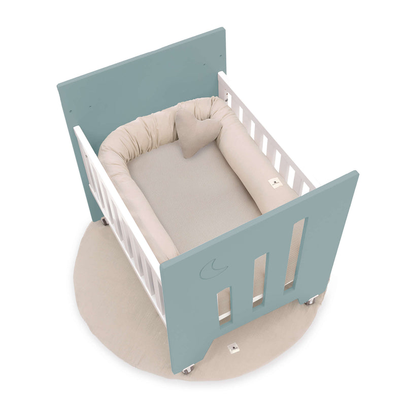 Culla co-sleeping (5in1) con ruote 60x80 cm verde eucalipto · Omni Uno Eucalyptus