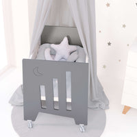Culla co-sleeping (5in1) con ruote 60x80 cm antracite · Omni Uno Antracita