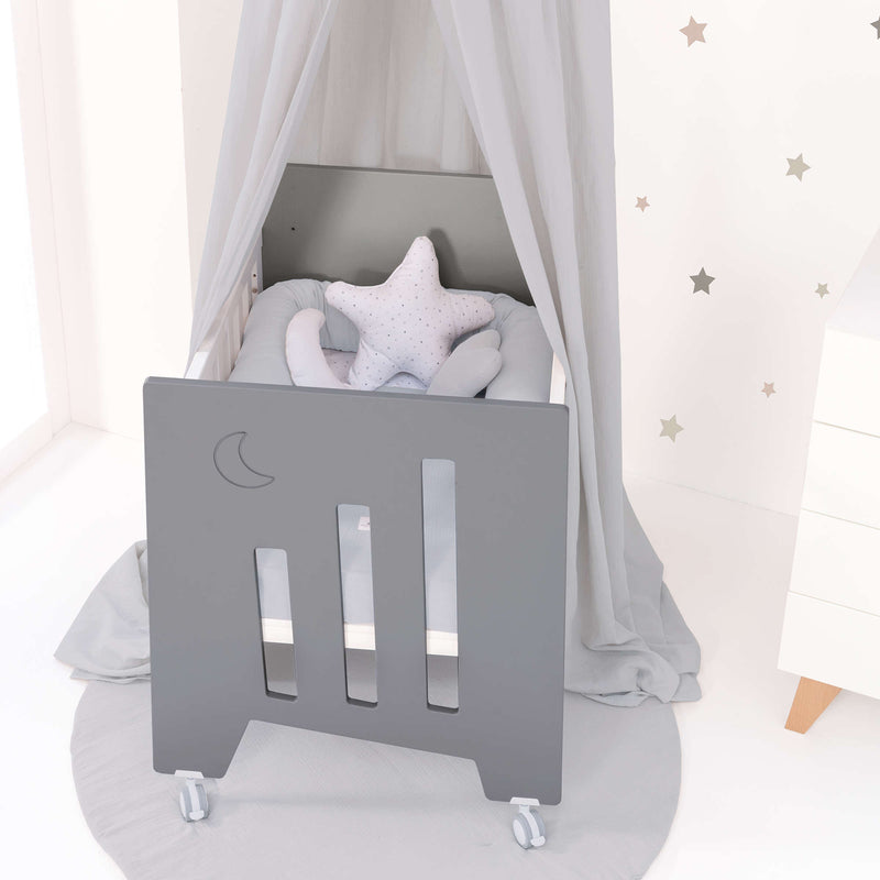 Culla co-sleeping (5in1) con ruote 60x80 cm antracite · Omni Uno Antracita