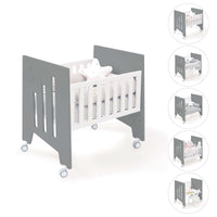 Culla co-sleeping (5in1) con ruote 60x80 cm antracite · Omni Uno Antracita