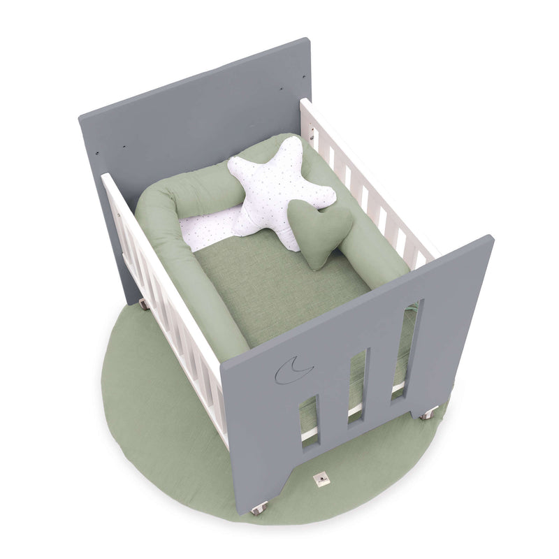 Culla co-sleeping (5in1) con ruote 60x80 cm antracite · Omni Uno Antracita