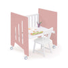 Culla 60x80 cm e lettino 60x120 cm (7in1) rosa · Omni Tre Quarzo