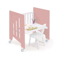 Culla 60x80 cm e lettino 60x120 cm (7in1) rosa · Omni Tre Quarzo