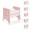 Culla co-sleeping (5in1) con ruote 60x80 cm rosa · Omni Uno Quarzo
