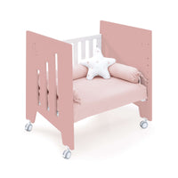 Culla 60x80 cm e lettino 60x120 cm (7in1) rosa · Omni Tre Quarzo