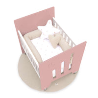 Culla co-sleeping (5in1) con ruote 60x80 cm rosa · Omni Uno Quarzo