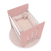 Culla co-sleeping (5in1) con ruote 60x80 cm rosa · Omni Uno Quarzo