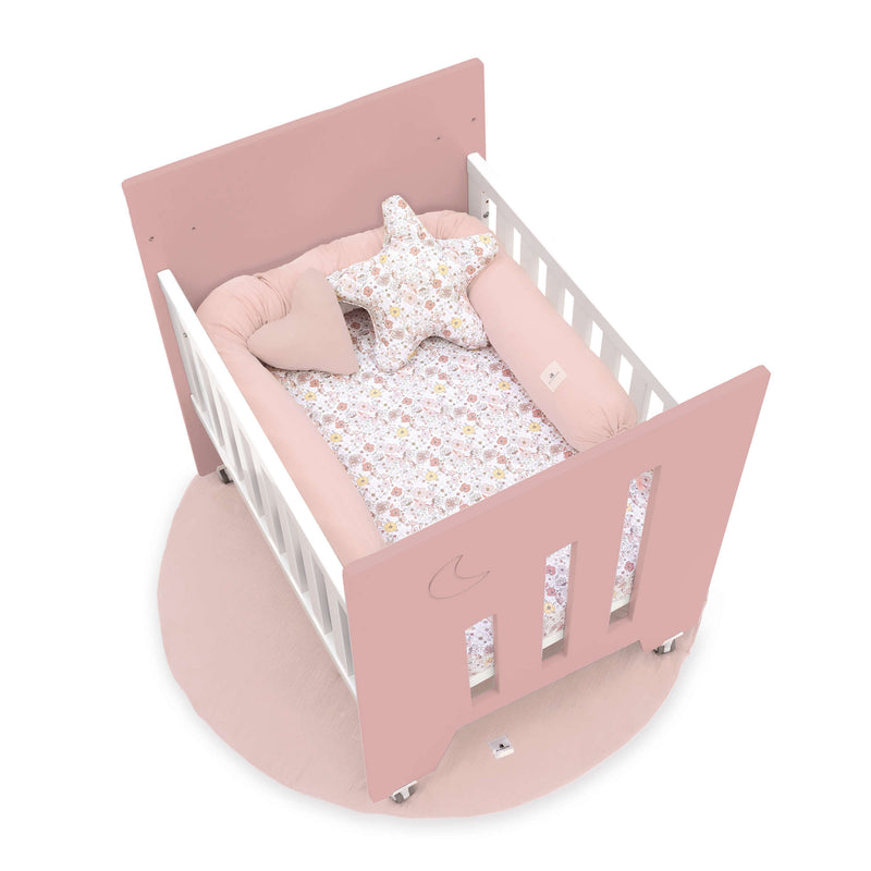 Culla co-sleeping (5in1) con ruote 60x80 cm rosa · Omni Uno Quarzo