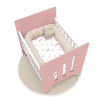 Culla co-sleeping (5in1) con ruote 60x80 cm rosa · Omni Uno Quarzo