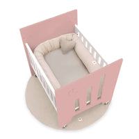 Culla co-sleeping (5in1) con ruote 60x80 cm rosa · Omni Uno Quarzo