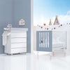 Culla e lettino insieme (7in1) bianco/blu · Nexo Tre Blu denim