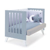 Lettino co-sleeping 60x120 cm (4in1) bianco/celeste · Nexo Due Blu denim