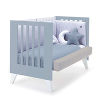 Lettino co-sleeping 60x120 cm (4in1) bianco/celeste · Nexo Due Blu denim