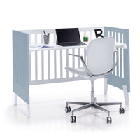 Culla e lettino insieme (7in1) bianco/blu · Nexo Tre Blu denim