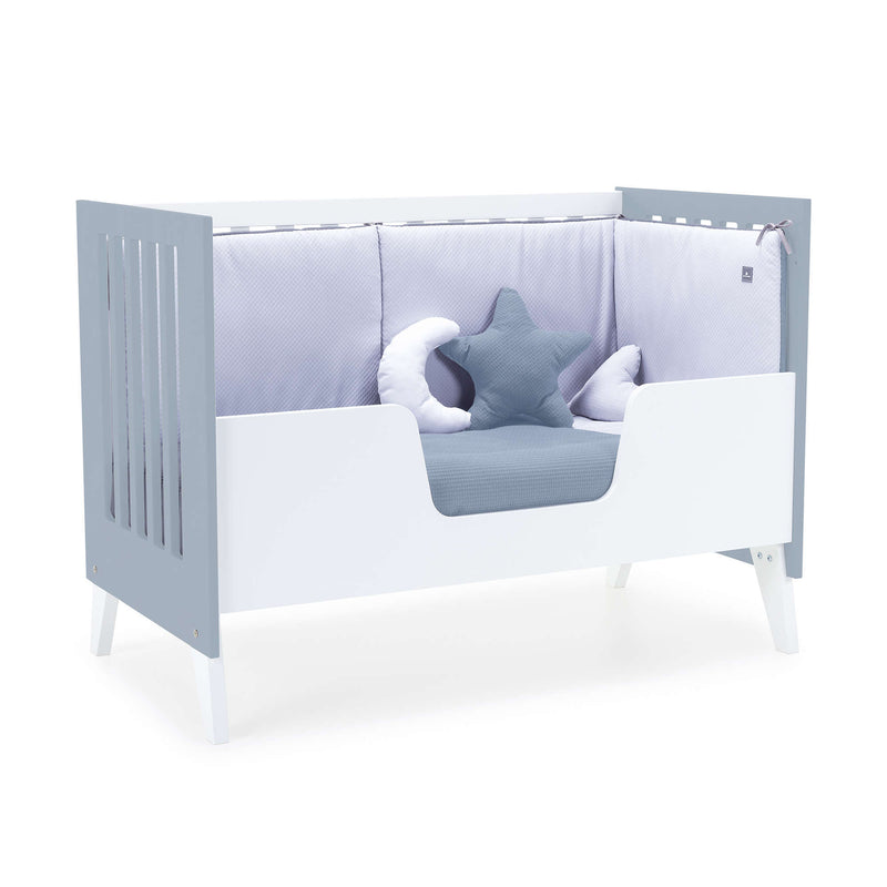 Lettino co-sleeping 60x120 cm (4in1) bianco/celeste · Nexo Due Blu denim