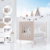 Lettino co-sleeping 60x120 cm (4in1) bianco/beige · Nexo Due Arena