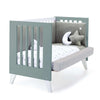 Lettino co-sleeping 60x120 cm (4in1) bianco/verde eucalipto · Nexo Due Eucalyptus