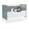 Lettino co-sleeping 60x120 cm (4in1) bianco/verde eucalipto · Nexo Due Eucalyptus