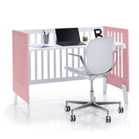 Culla e lettino insieme (7in1) bianco/rosa · Nexo Tre Quarzo