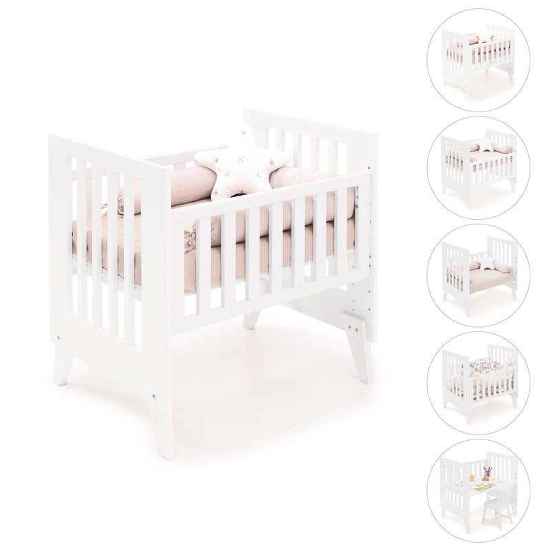 Culla 60x80 cm per co-sleeping (5in1) bianco · Nexo Uno White