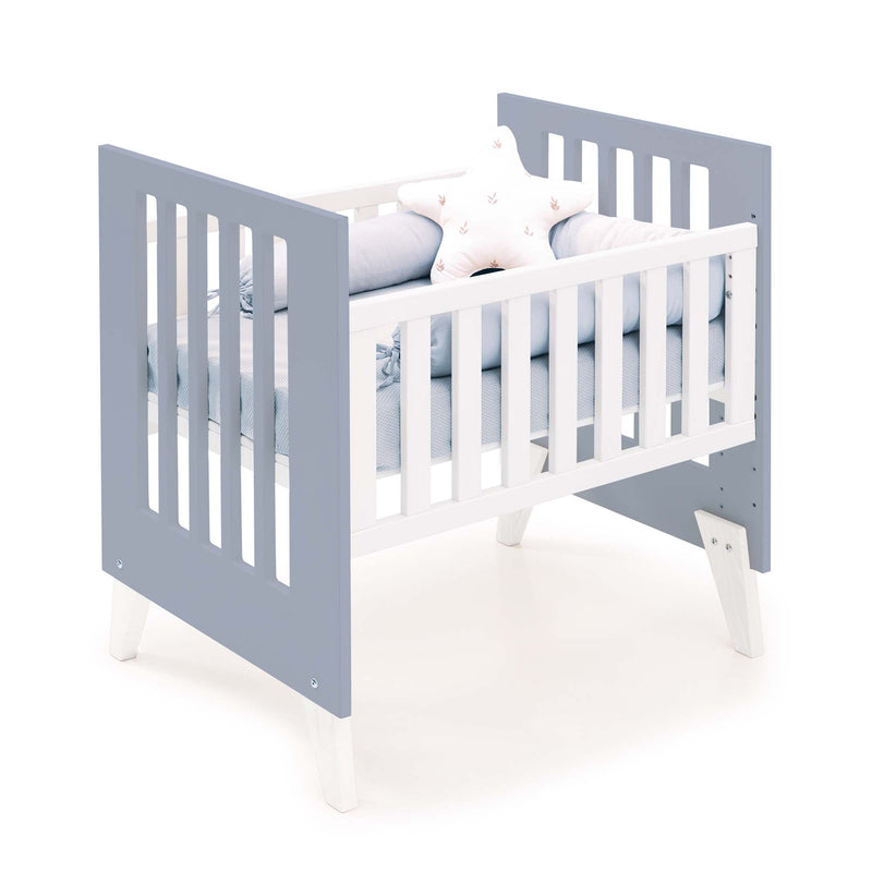 Culla 60x80 cm per co-sleeping (5in1) bianco/blu · Nexo Uno Blu denim