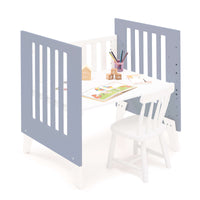 Culla 60x80 cm per co-sleeping (5in1) bianco/blu · Nexo Uno Blu denim