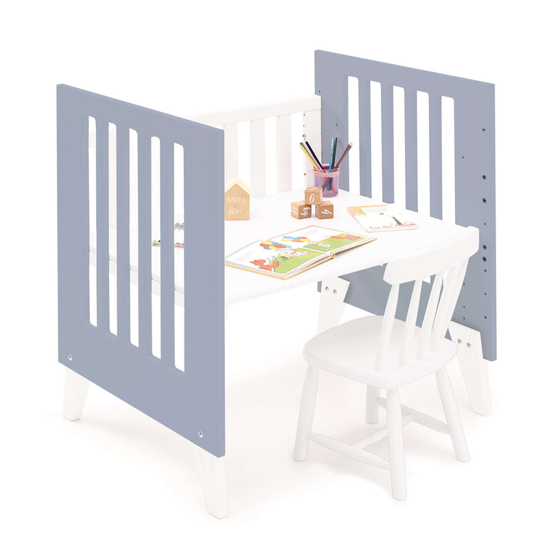 Culla 60x80 cm per co-sleeping (5in1) bianco/blu · Nexo Uno Blu denim