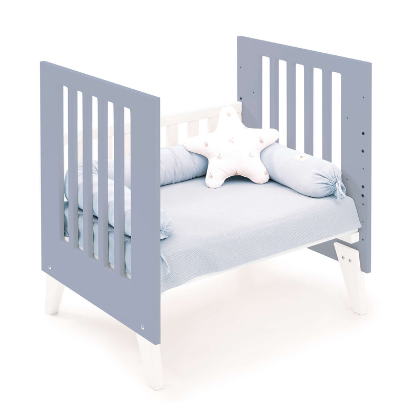 Culla 60x80 cm per co-sleeping (5in1) bianco/blu · Nexo Uno Blu denim