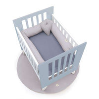 Culla 60x80 cm per co-sleeping (5in1) bianco/blu · Nexo Uno Blu denim